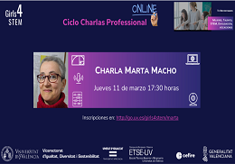 Charla Girls4STEM Professional Marta Macho.