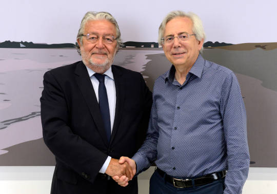 Rafael Alcón (esquerra) i Antonio Ariño.