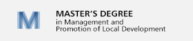 Master's Degree Managment and promotion of the local development