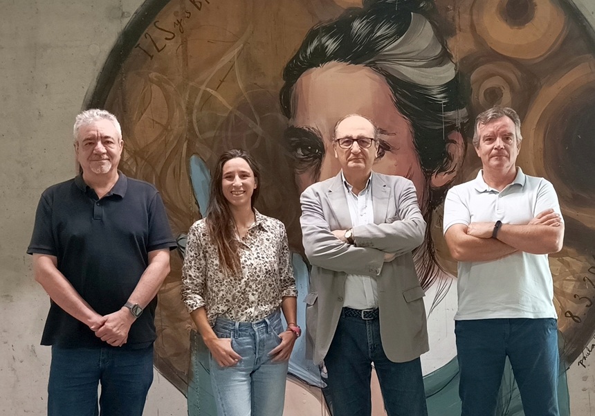 (From left to right): Wladimiro Díaz, Rebeca de la Fuente, Andrés Moya and Vicente Arnau.