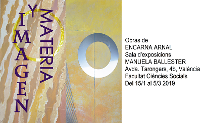 Cartel exposición Imagen y Materia