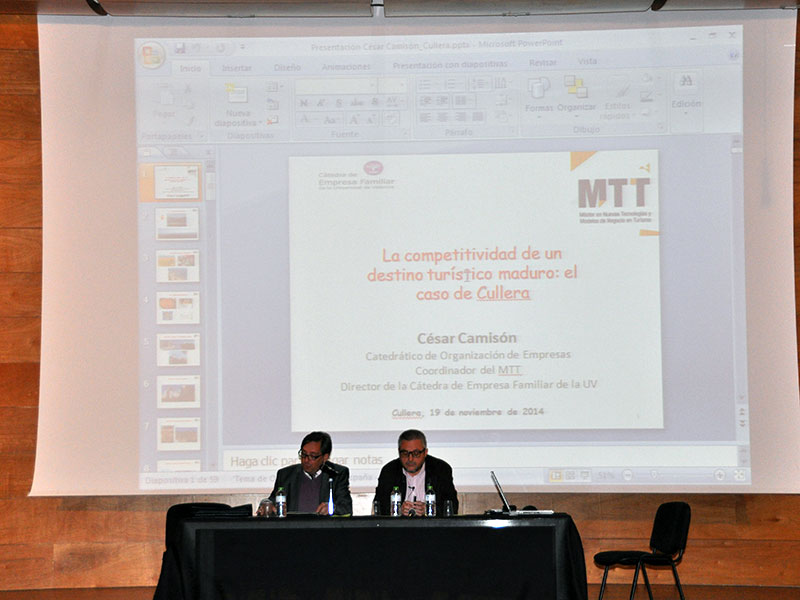 Conferència de César Camisón. 19 de novembre de 2014.