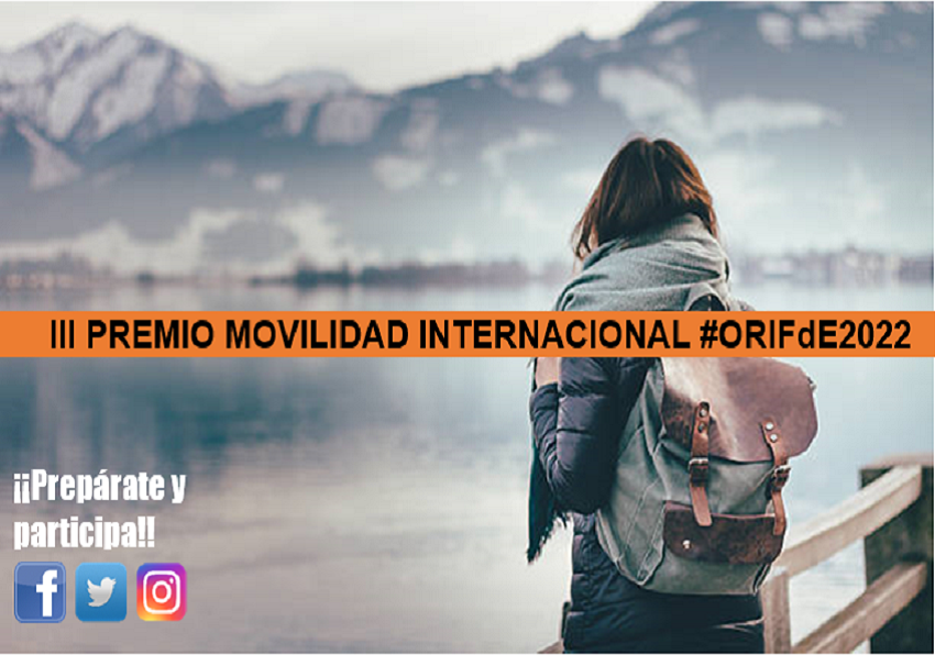 Cartell III Premi Mobilitat Internacional FdE #ORIFdE2022