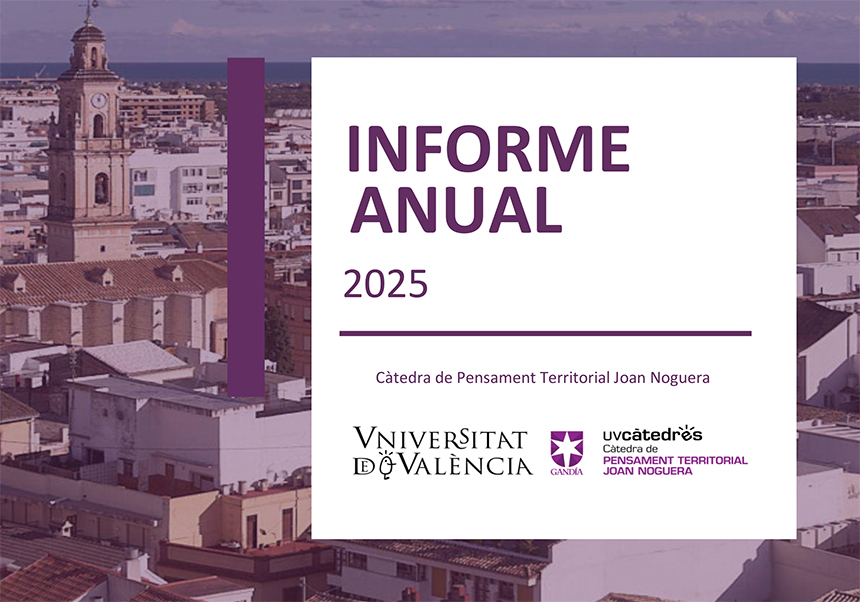 La Càtedra Joan Noguera presenta l’informe anual amb les principals tendències socials, econòmiques i urbanes de Gandia