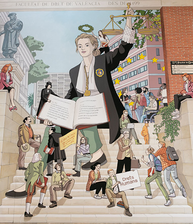 Mural de la Facultat de Dret