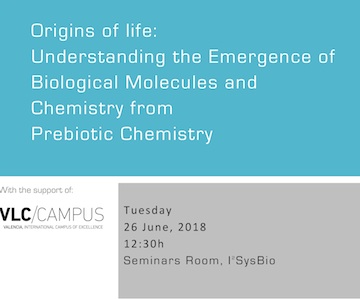 Origins of life: Understanding the Emergence of Biological Molecules and Chemistry from Prebiotic Chemistry