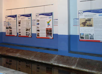 Paneles de la exposición ‘Deporte tradicional valenciano y territorio’. Faura.