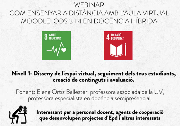 Webinar: Com ensenyar a distància a l'aula virtual. ODS3 i ODS4 en docència híbrida