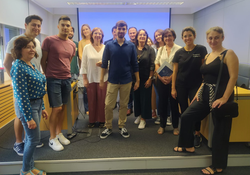 Sergio Cortés' thesis lecture