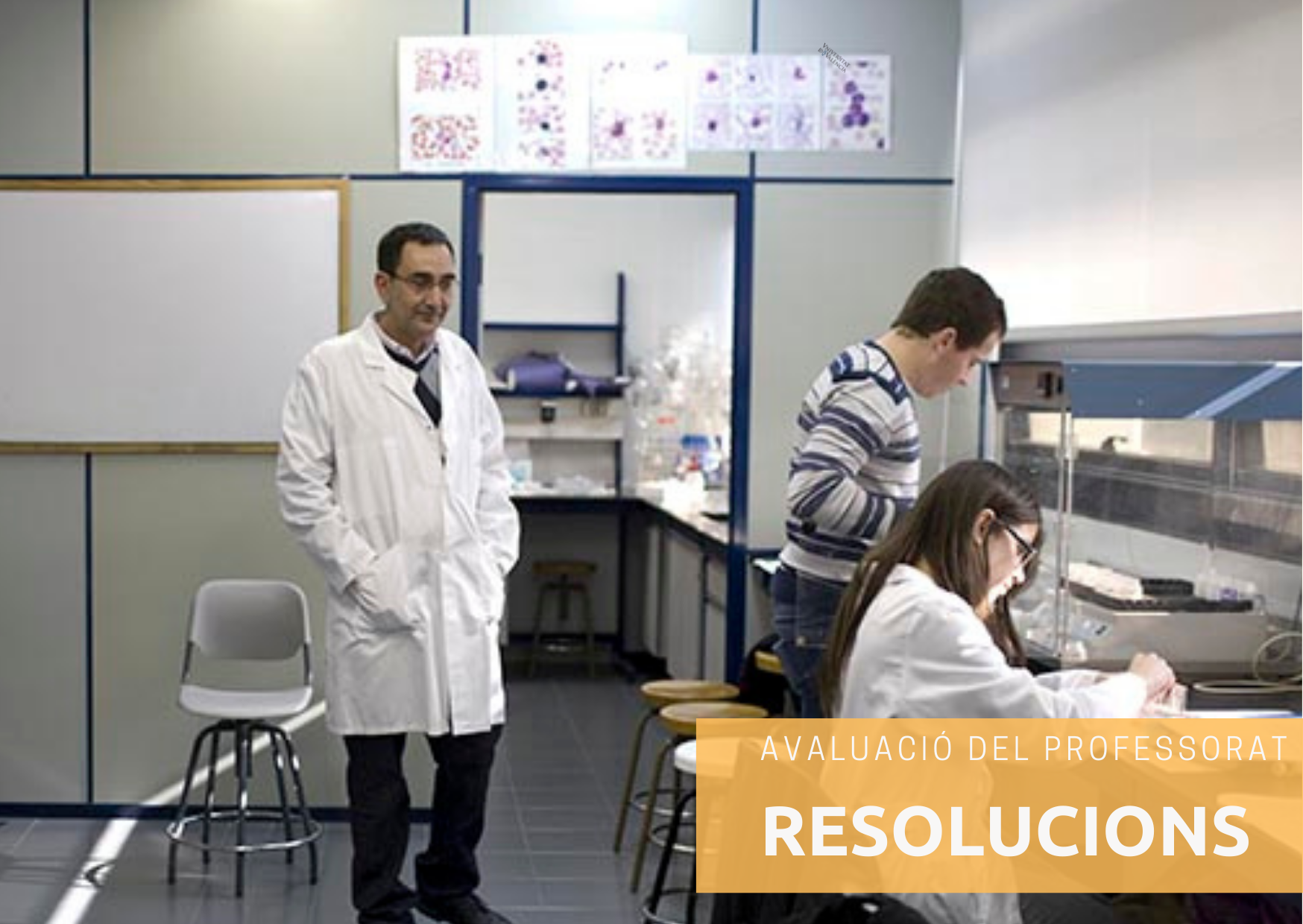 Profesor en el laboratorio