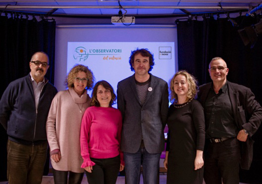 Participants en la presentació de l'Observatori del Valencià