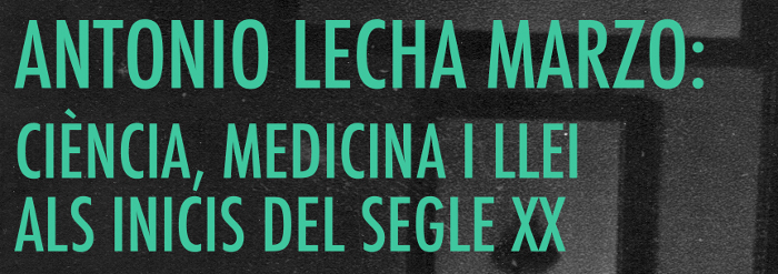 Cartell exposició ANTONIO LECHA MARZO