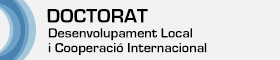 S'obrirà una nova finestra. Enllaç al Doctorat en Desenvolupament Local i Cooperació Internacional