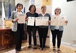 L’ANECA lliura a l’ETSE-UV els diplomes dels segells de qualitat internacional en un acte en Madrid