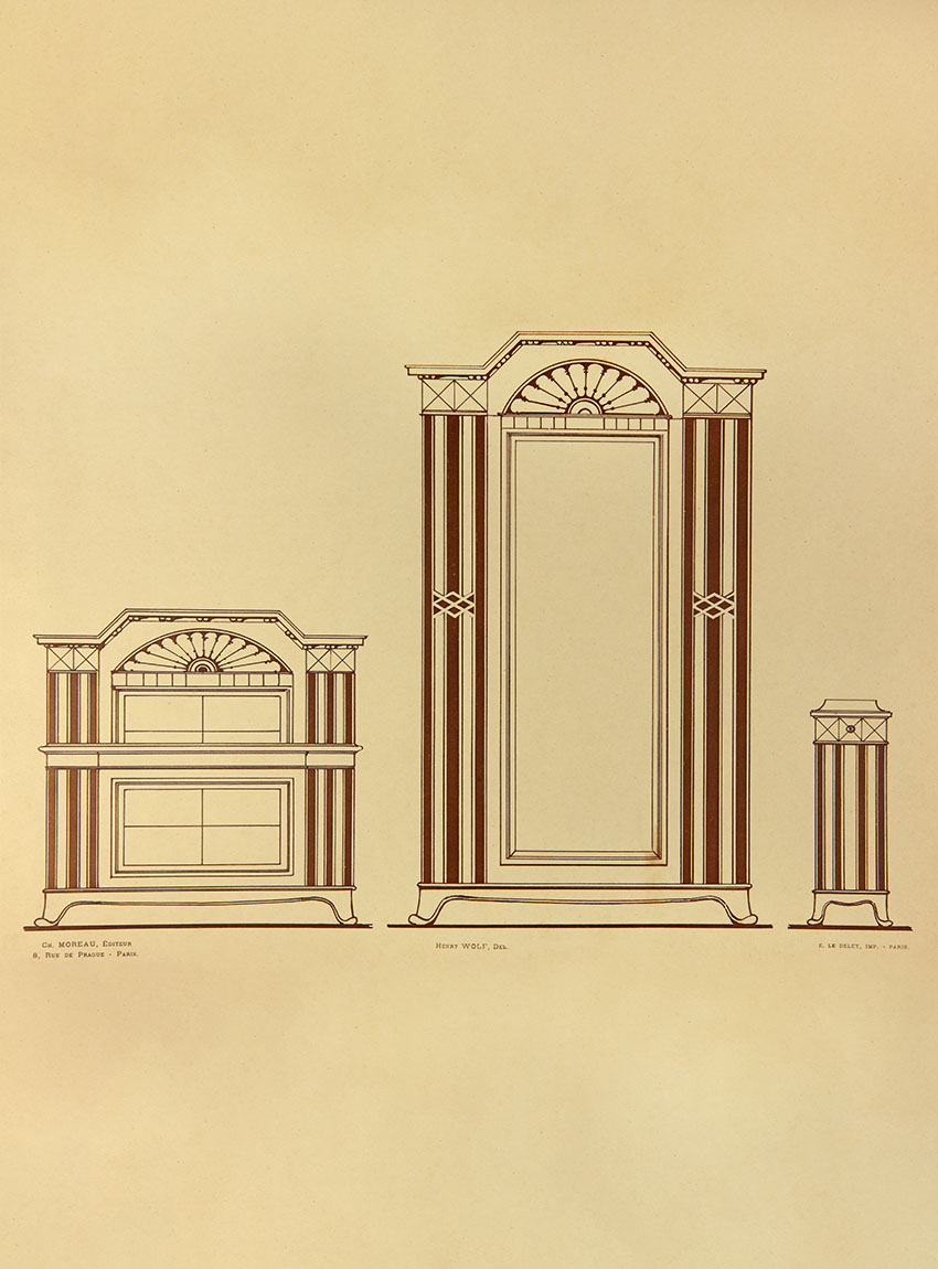 Chambres de bon goût par un comité de dessinateurs pour paraitre prochainement: salles a manger de bon goût, cabinets de travail et petits meubles.