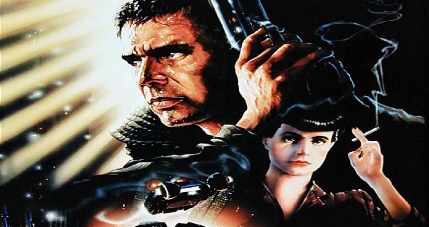 Detail of the poster. A woman and a man