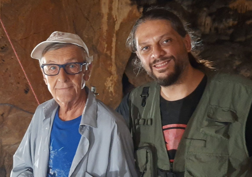(From left to right). Joan Bernabeu and Joaquín Jiménez-Puerto, researchers from the Department of Prehistory, Archaeology and Ancient History of the University of Valencia.