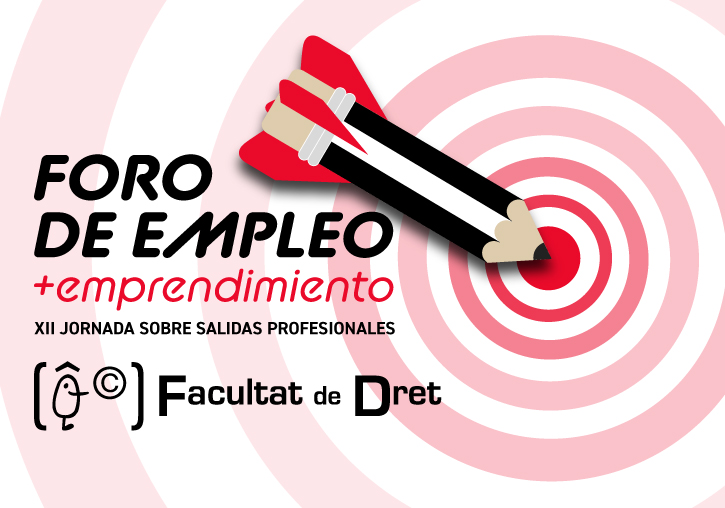 Imagen gráfica del Foro de Empleo y Emprendimiento de la Facultat de Dret 2021.