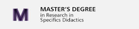 This opens a new window Link to Master's Degree in Research in Specific Didactics