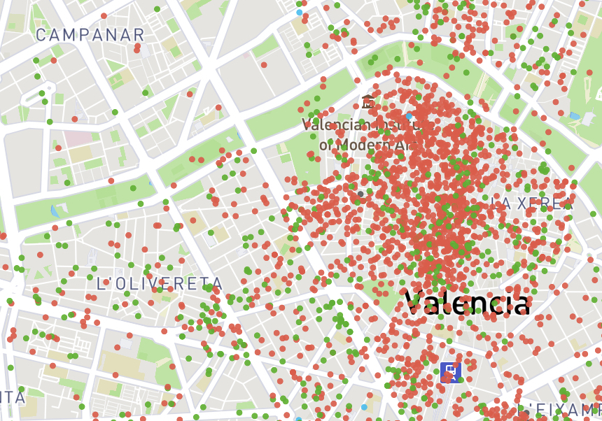 Tourist accommodation in Valencia city centre (InsideAirB&B, 2022)