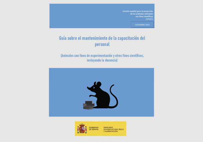 MANTENIMIENTO DE LA CAPACITACIÓN PARA EL MANEJO DE ANIMALES CON FINES DE EXPERIMENTACIÓN Y OTROS FINES CIENTÍFICOS