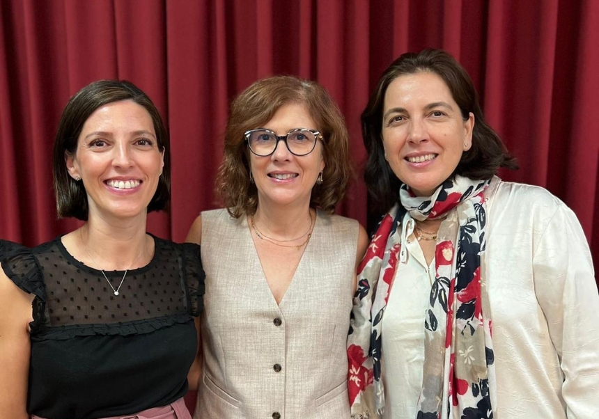D'esquerra a dreta: Josefa Tolosa, María José Ruiz, Mónica Fernández