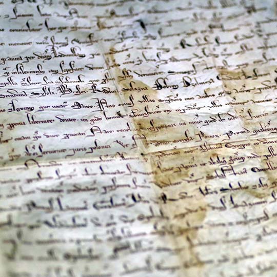 Photo of an old text