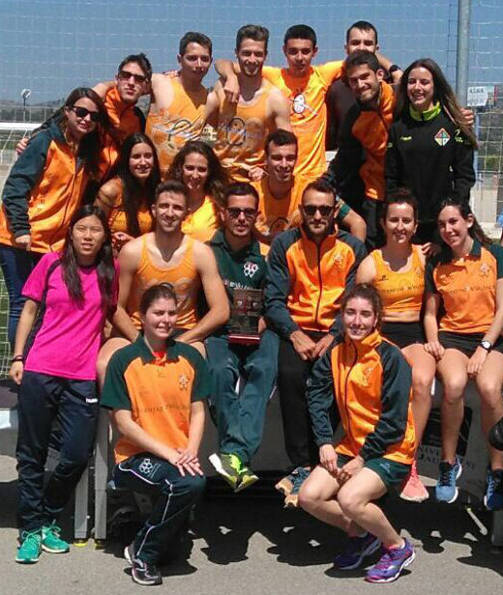 L'equip d'atletisme de la Universitat, campió autonòmic.