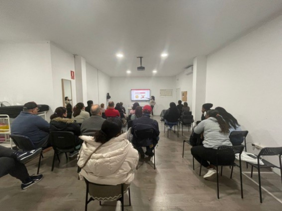 Momento durante la sesión