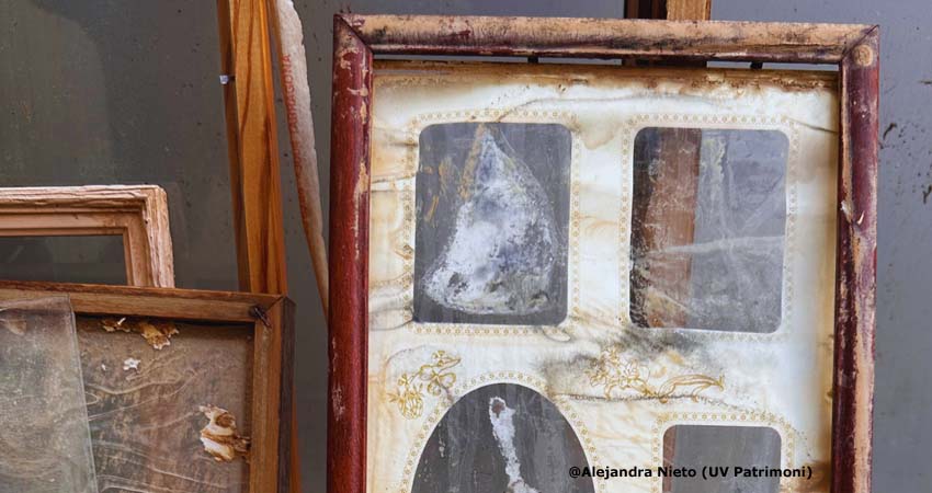 Image of photographs in poor condition