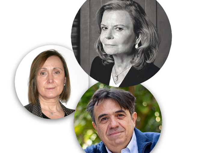 Carme Gregori, Carme Riera, Martí Domínguez.