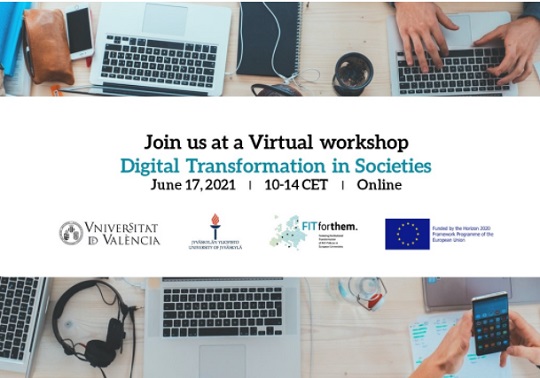 Virtual workshop: Digital Transformation in Societies Thursday 17 June