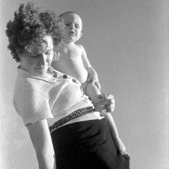 Photo of a woman and a child