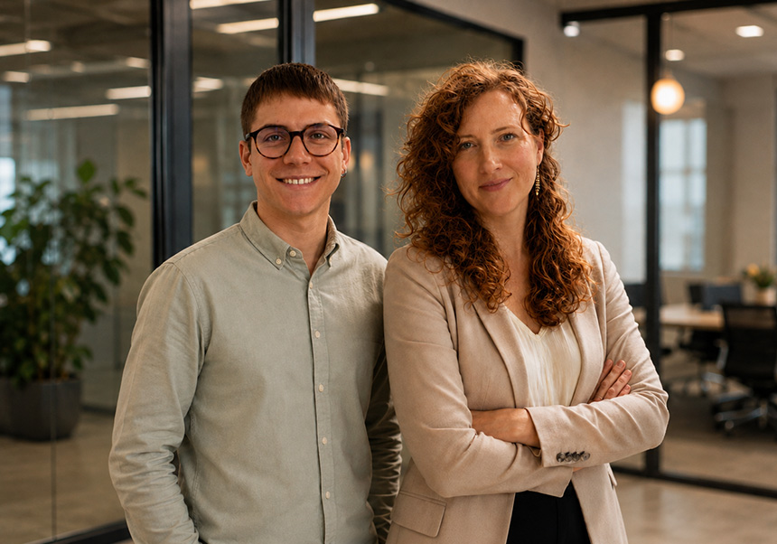 Jordi Fornés y Verónica Nieves.