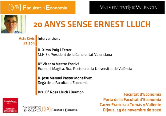 20 anys sense Ernest Lluch