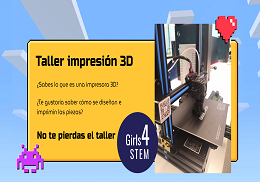 La ETSE-UV y Girls4STEM participan en el Womanation Congress con un taller de impresión 3D