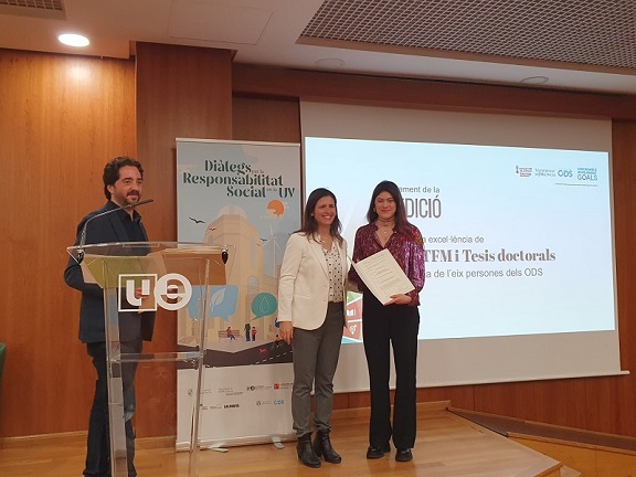 Lliurament de la III edició dels Premis TFG, TFM i Tesis de la Càtedra de Cooperació i Desenvolupament Sostenible de la UV (2023)