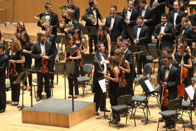 The University of Valencia Philarmonic Orchestra conducted by Hilari Garcia.
