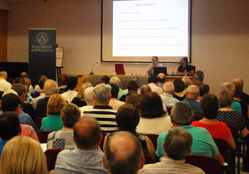 La sala de actos de la Casa de Cultura Marqués González de Quirós