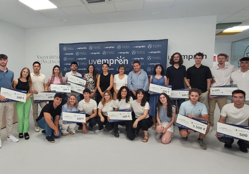 Foto de los alumnos ganadores