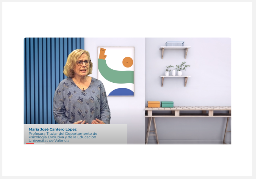 María José Cantero López, professora titular del Departament de Psicologia Evolutiva i de la Educació de la Universitat de València