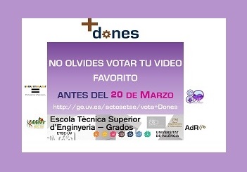 Obert termini votació Concurs +Dones 2019