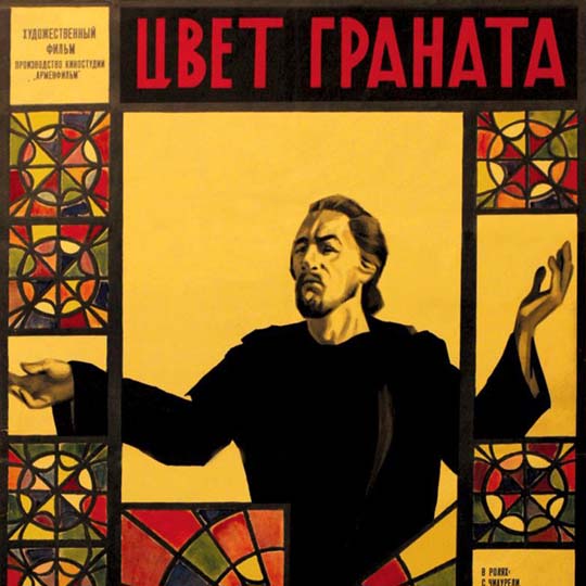 Detalle del cartel, dibujo de una persona dando un sermón