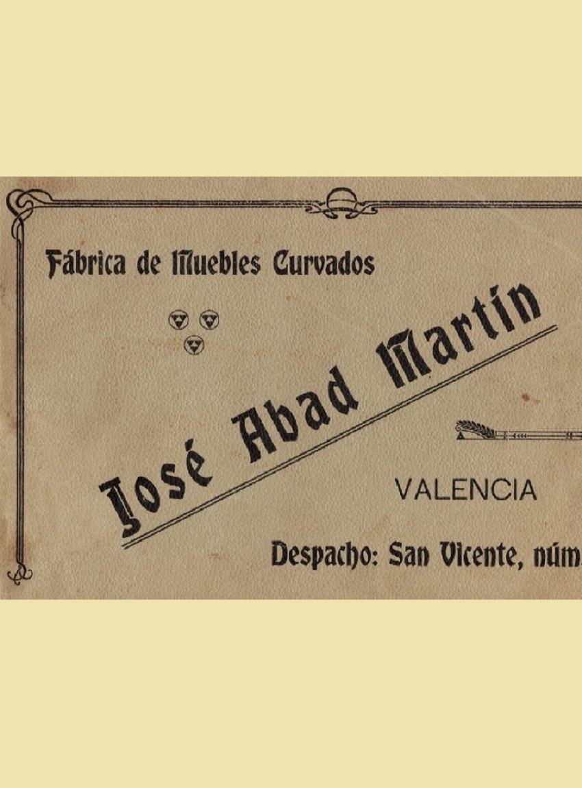 Catálogo de la Fábrica de muebles curvados, José Abad Martín