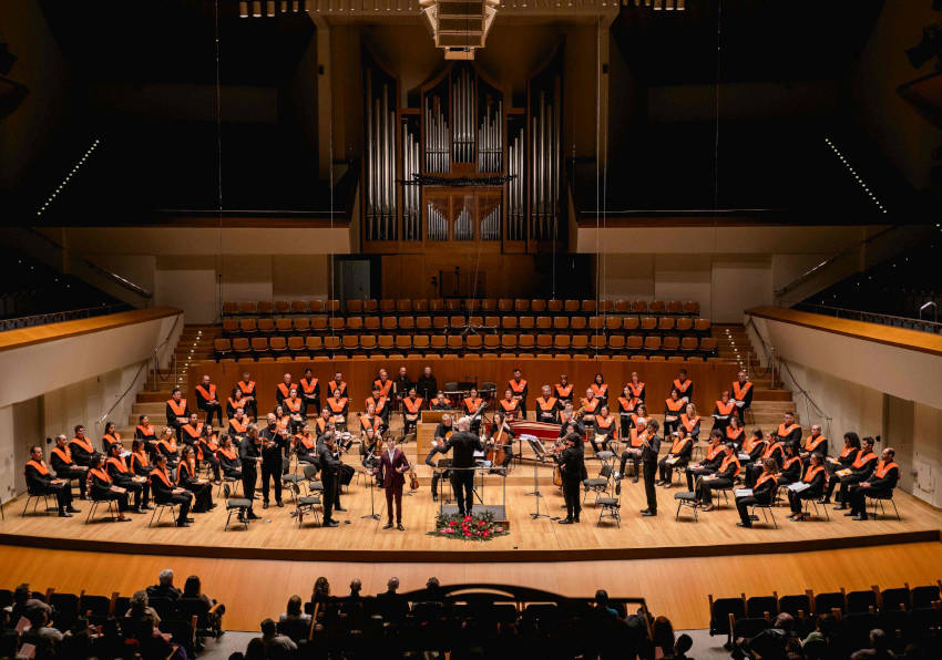Concert de Nadal de l'Orfeó Universitari de València al Palau de la Música. FOTO D'ARXIU.