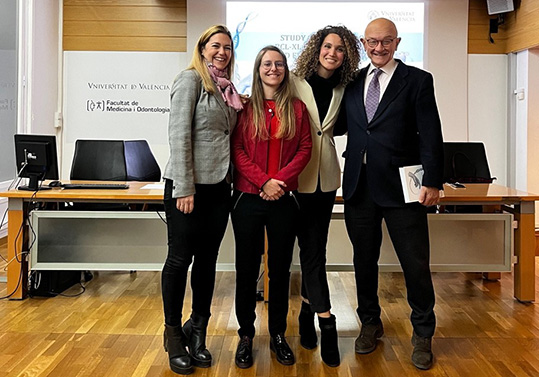 D'esquerra a dreta Consuelo Borrás, Aurora Román, Cristina Mas i Jose Viña