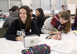 Students in class