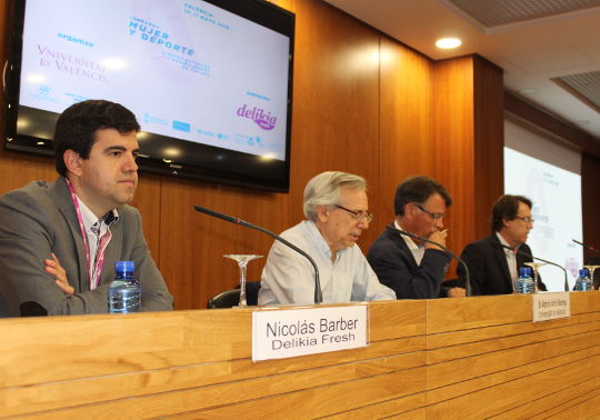 D'esquerra a dreta: Nicolás Barber, Antonio Ariño, Josep Miquel Moya i José Campos.