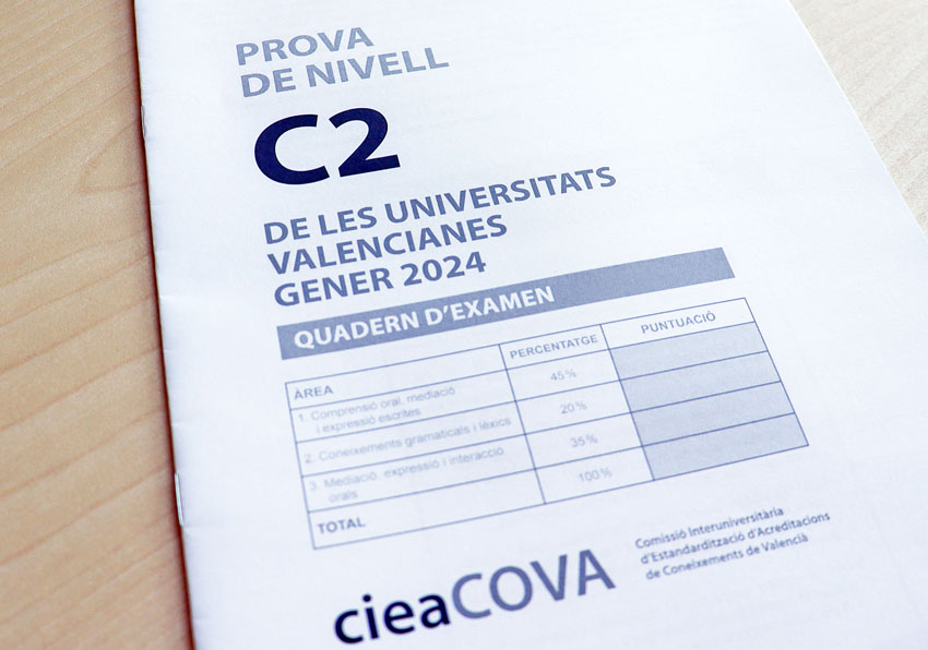 Foto de un examen de la CIEACOVA.