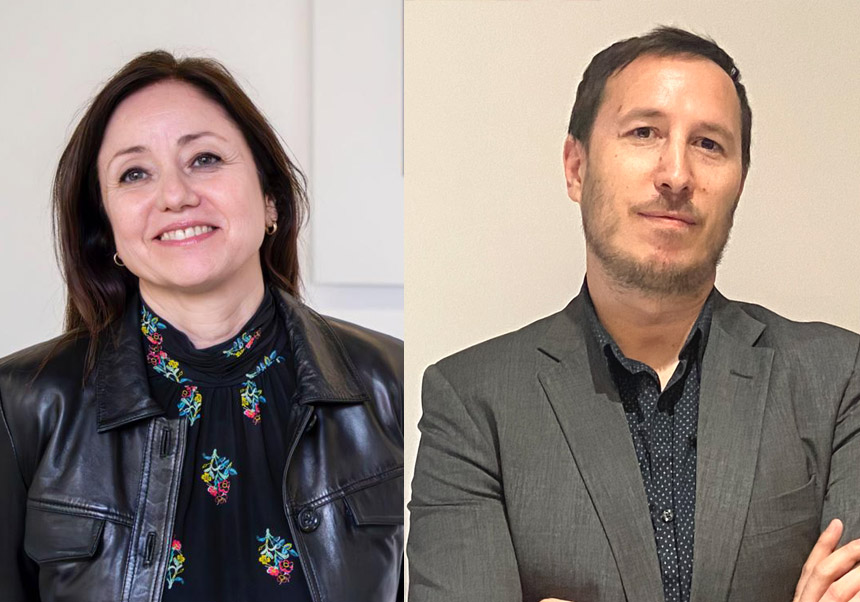 Iván Medina, investigador del Departamento de Derecho Constitucional, Ciencia Política y Administración de la UV y Laura Chaqués, catedrática de Ciencias Políticas de la Universidad de Barcelona.